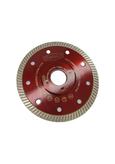 Tomax Granit Kesme Kırmızı Disk 115x1,3x8x22.23mm