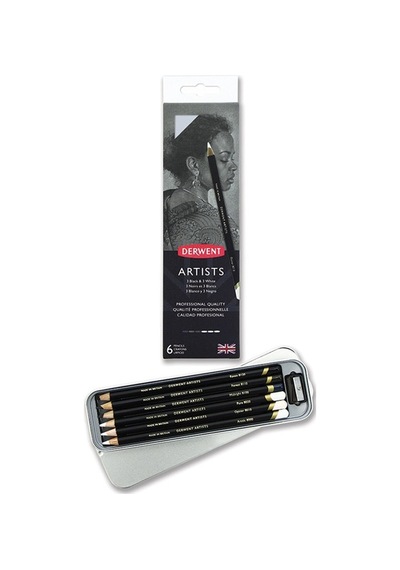 Derwent Artists Pencils Artist Kuru Boya Kalemi 6Lı Set