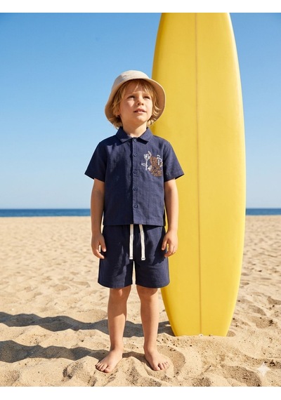 Baby Lory Kids Store Los Angeles Dokuma Nakışlı Takım Lacivert