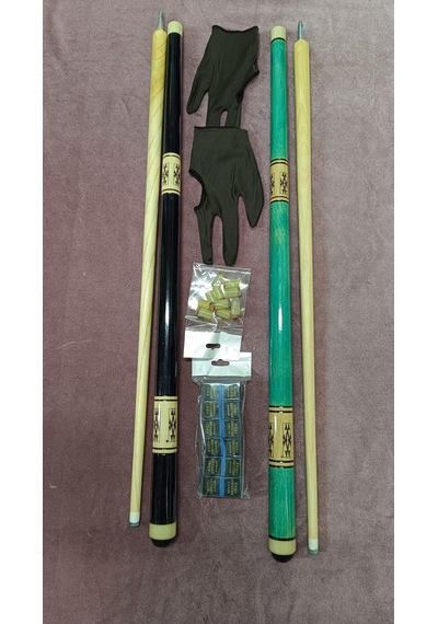 Genel Markalar Bilardo Istakası 2 Adet + Tebeşir 12 Adet + Istaka Ucu 10 Adet + Eldiven 2 Adet Süpe