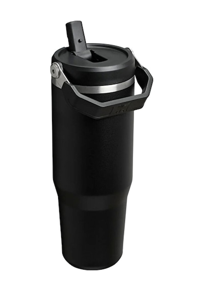 3 Adet Stanley The Iceflow Flip Straw Pipetli Termos Black 0.89 Litre Çok Renkli