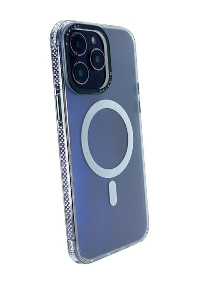 Nettech Apple Uyumlu iPhone 14 Pro Mikallen Magsafe Seri Arka Koruma Kılıf - Siyah Siyah
