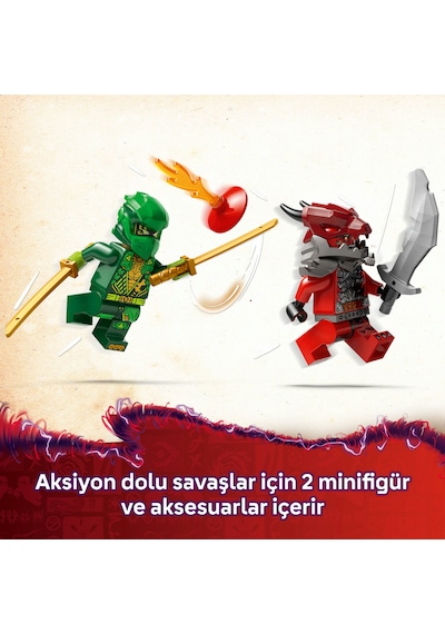 LEGO® NINJAGO® Lloyd’un Çek-Bırak Yarış Arabası 71828 - 7 Yaş ve Üzeri Çocuklar için Yaratıcı Oyuncak Yapım Seti (181 Parça)