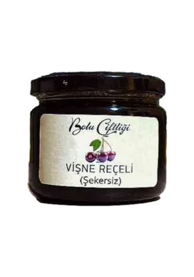 Bolu Çiftliği Şekersiz Vişne Reçeli 330 Gr-8938