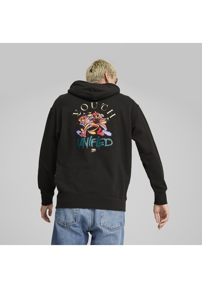 Puma Downtown Graphic Hoodie Siyah Erkek Sweatshirt