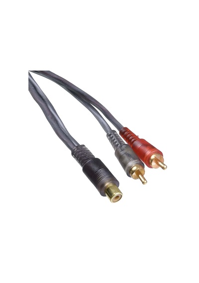 Oto Amfi Y Kablo 1 Dişi 2 Erkek Rca Kablo Slikonlu Anfi Kablo 1 Adet