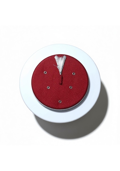 Fabrikam06 Bordo Başkan Sarık Beyaz Saten Sarık Cami Sarığı İmam Sarığı S155 54 Cm Bordo Beyaz
