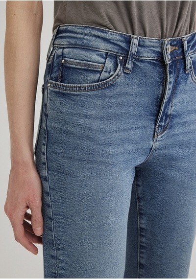 Mavi - Cindy Gold Shape Puslu Indigo Mavisi Jean Pantolon 100277-89183 Mavi