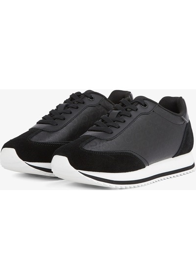 Runner Lace Up - Mono Mix Kadın Siyah Sneaker 0gr-siyah