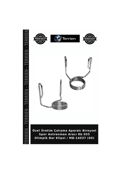 Özel Üretim Çalışma Aparatı Bireysel Spor Antrenman Aracı Rb 055 Olimpik Bar Klipsi / Mb-14037 60