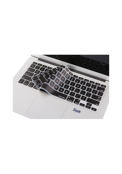 Apple Uyumlu MacBook Klavye Air Pro Koruyucu Us-abd İngilizce Eski Usb'li Model 2008/2017 İle Siyah