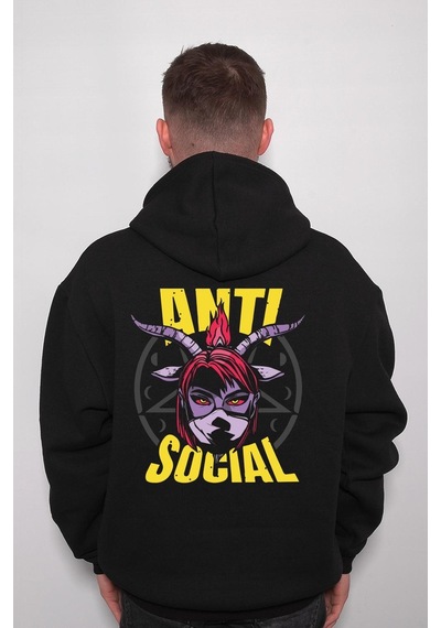 Anti Social Social Club Anti Sosyal Grup Sweatshirt Unisex Kapüşonlu Hoodie 001