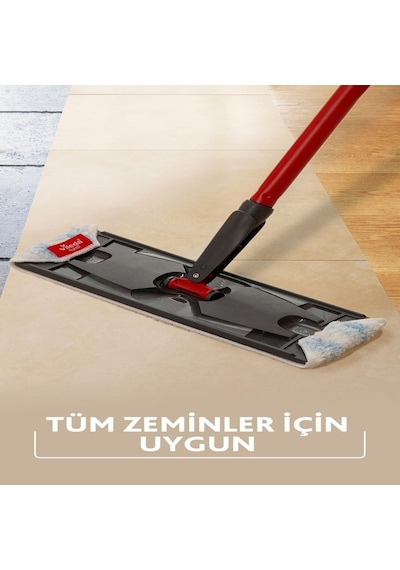 Vileda H2pro %100 Mikrofiber Yedek Mop beyaz