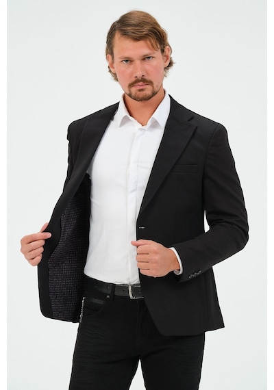 Bonesti Erkek Slim Fit Blazer Ceket Siyah