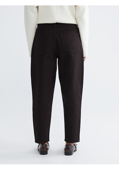Lcw Modest Kahverengi Barrel Fit Kadın Jean Pantolon