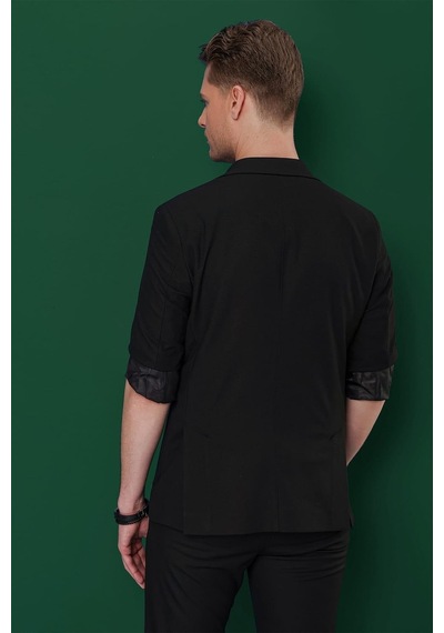 Efor C 639 Slim Fit Siyah Spor Ceket Siyah