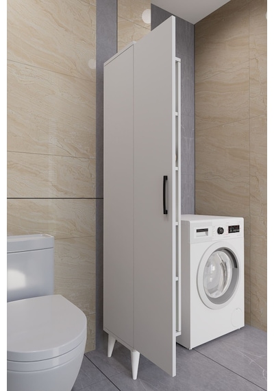 Tandem Çok Amaçlı Dolap Banyo Dolabı Beyaz Beyaz