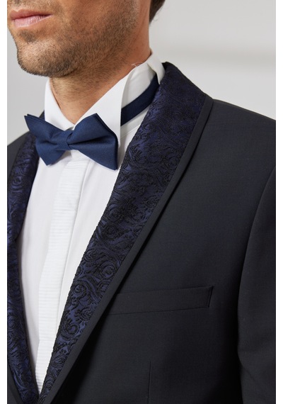 AC&Co / Altınyıldız Classics Erkek Lacivert Slim Fit Dar Kesim Çıkma Şal Yaka Yünlü Smokin Takım Lacivert AC&Co / Altınyıldız Classics Erkek Lacivert Slim Fit Dar Kesim Çıkma Şal Yaka Yünlü Smokin Takım Lacivert