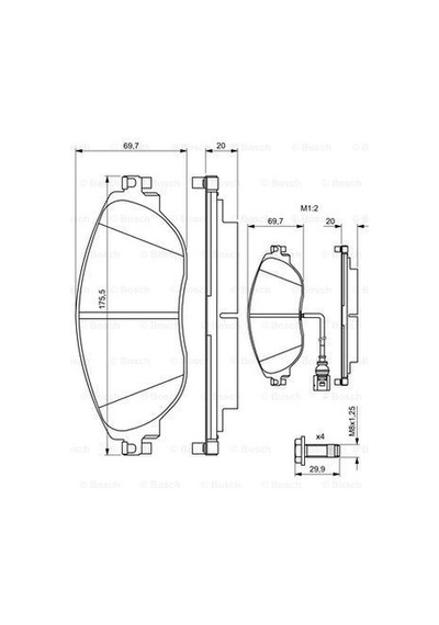 BOSCH 986494704 ÖN BALATA A3 12- LEON 15-OCTAVIA 14-SUPERB 15-GOL