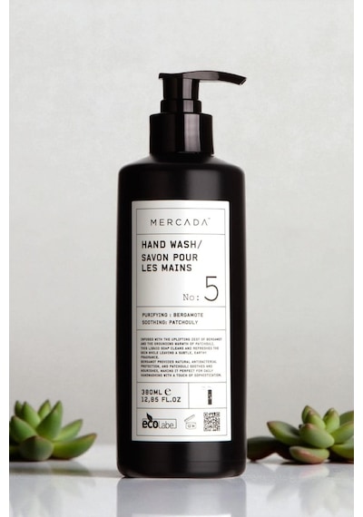 Mercada Siyah No 5 Purifying And Soothing Hand Wash 380 Ml Bergamot Ve Patçuli Özlü El Sabunu