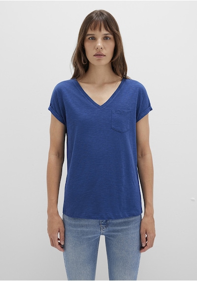 Mavi - Cepli Lacivert Basic Tişört 1600961-30808 (488529942) Mavi