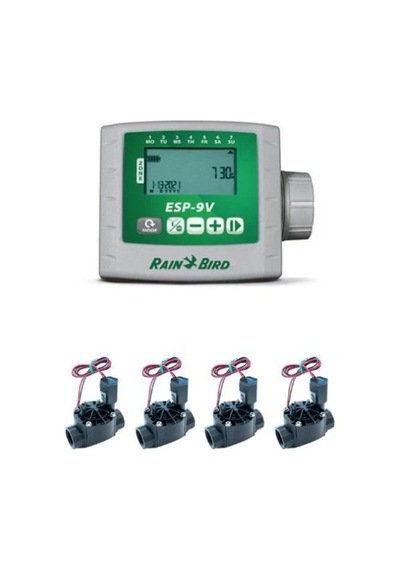 Rainbird Yeniesp 9v Kont. Ünit. 4 İstasyon Ve Selenoid Vana Seti