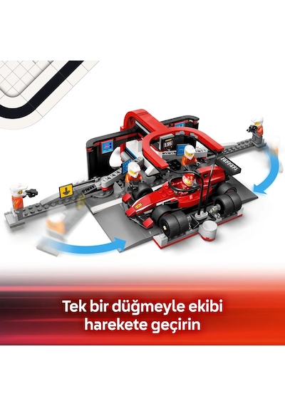 LEGO® City Ferrari Arabalı F1® Pit Stop ve Pit Ekibi 60443 - 6 Yaş ve Üzeri Çocuklar için Yarış Arabası İçeren Oyuncak Yapım Seti (322P) LEGO® City Ferrari Arabalı F1® Pit Stop ve Pit Ekibi 60443 - 6 Yaş ve Üzeri Çocuklar için Yarış Arabası İçeren Oyuncak Yapım Seti (322P)