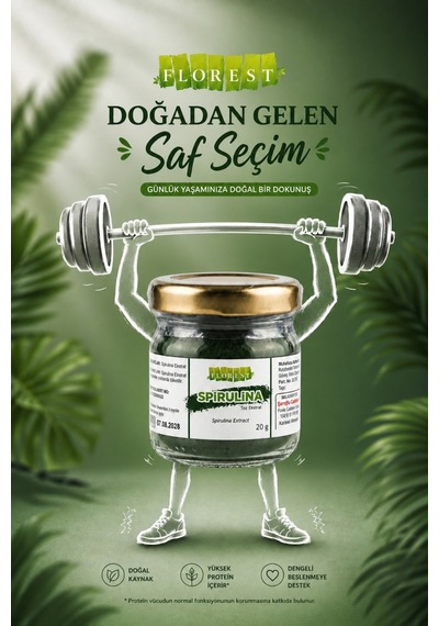 Spirulina Toz Ekstrakt 20 G Spirulina Extract - 928876596