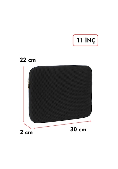 Dada Ultra Hafif 125gr Siyah Renk File Tablet Kılıfı 10"-11" inç Air Darbe Emici Korumalı Unisex