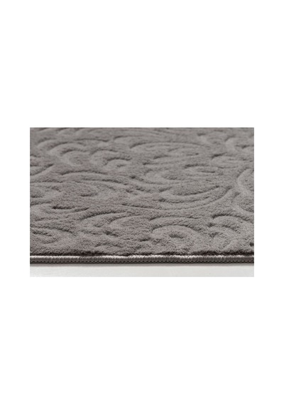 Plato Halı Opqo Sarmaşık Premium Oturma Odası, Salon, Antre, Yıkanabilir Polyester Kaymaz Taban Gri Halı