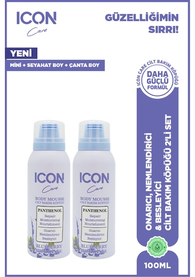 Cilt Bakım Köpüğü Blueberry & Mılkshake 2'li Set 100 Ml