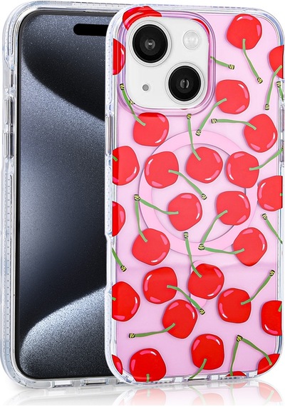 Nihcase Apple Uyumlu iPhone 14 Kılıf Magsafe Özellikli Stilo Tasarım Desenli Kapak