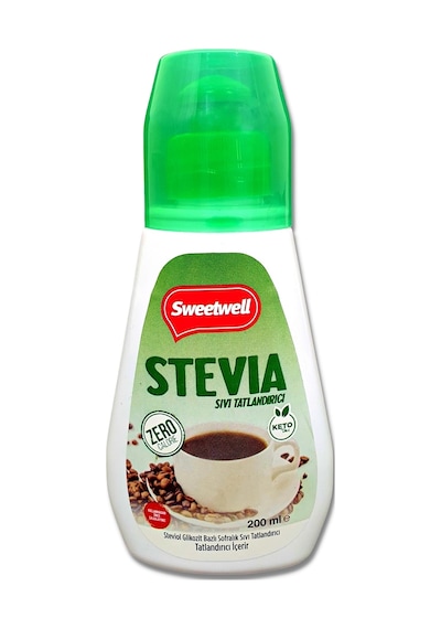 Sweetwell Stevia Sıvı Tatlandırıcı Sıfır Kalori 200 ML