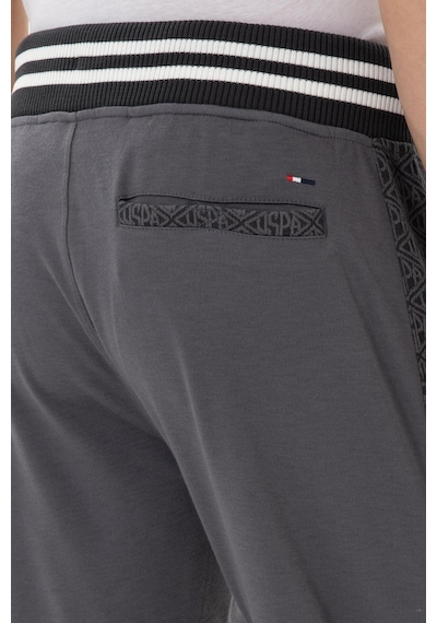 U.S. Polo Assn. Lastikli Bel Regular Fit Erkek Örme Pantolon Gri