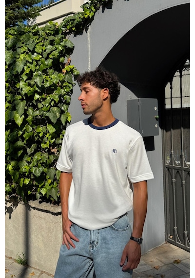 Havlu Kumaş 90 S Tişört Beyaz Beyaz