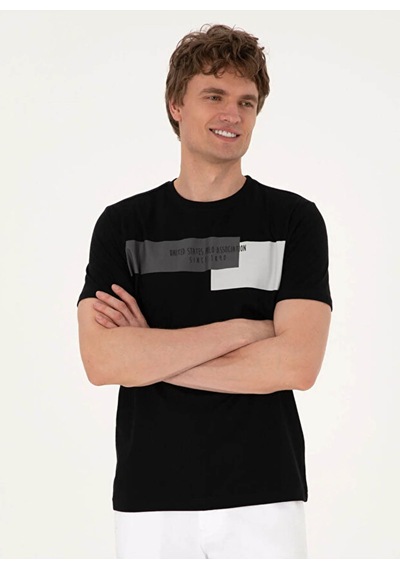 U.S. Polo Assn. Senka Siyah Erkek T-shirt 2104733 L