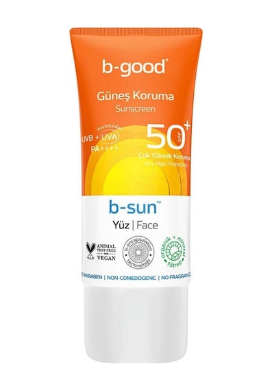 B-Good B-Sun SPF 50+ Yüz Güneş Koruma 50 ML B-Good B-Sun SPF 50+ Yüz Güneş Koruma 50 ML