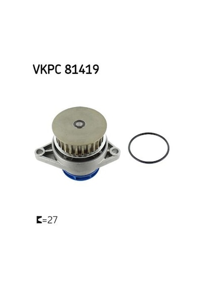 Skf Vkpc81419 Su Pompası Golf Iv- bora- toledo 1.6 16v Bcb 98- 04 036121005p- 036121005f