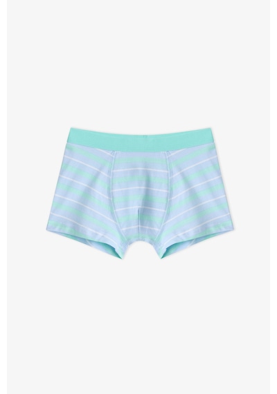 Penti Erkek Çocuk Mavi Dino Bones Çizgili Pamuklu 3lü Boxer