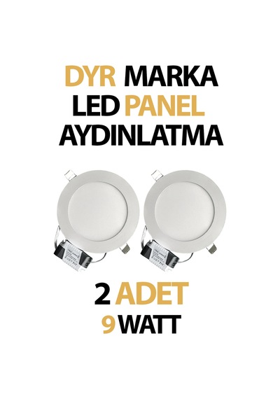 Sıva Altı Led Panel Aydınlatma 9 Watt Beyaz Işık Tasarruflu