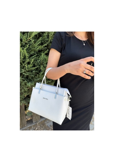 Just Polo Kadın Orijinal Ayarlanabilir Askılı Şık El & Omuz Çantası Shoulder Bag Ebat : 25 X 22 Cm Beyaz 37445483