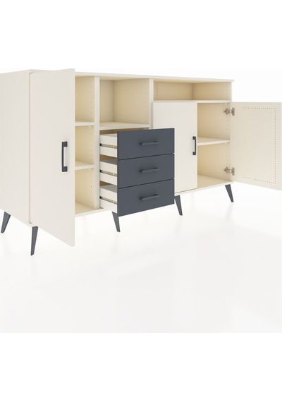 Hyperion Konsol 5 Raflı 3 Çekmeceli 3 Kapaklı 176x44x99 Aytaşı-aytaşı/antrasit Aytası - Aytası Hyperion Konsol 5 Raflı 3 Çekmeceli 3 Kapaklı 176x44x99 Aytaşı-aytaşı/antrasit Aytası - Aytası