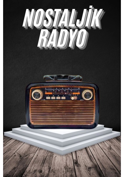 Mey İthalat Eskitme Nostalji Tasarımlı Bluetoothlu Nostalji Radyo Ahşap Nostaljik Görünümlü 02685707