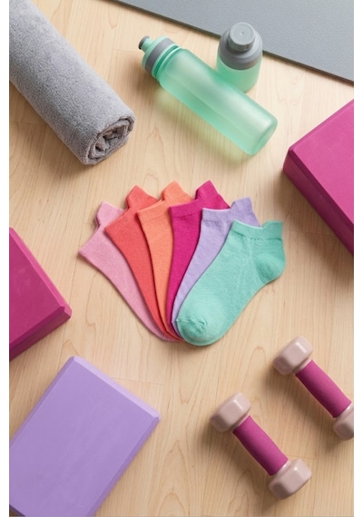 Socketta Kadın Mikrofiber Dikişsiz 6'lı Karışık Renk Patik Çorap Premium Pembe-pudra-çilek-violet-k.pudra-yeşil Socketta Kadın Mikrofiber Dikişsiz 6'lı Karışık Renk Patik Çorap Premium Pembe-pudra-çilek-violet-k.pudra-yeşil