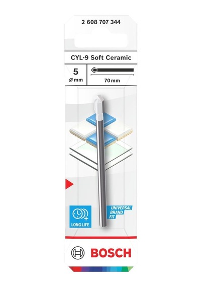 Bosch Cyl-9 5 Mm Standart Fayans Ve Seramik Matkap Ucu 2608707344