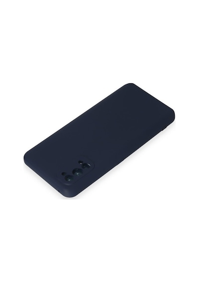 Realme 7 Pro Kılıf Nano İçi Kadife Silikon - Lacivert Bz8683140591304