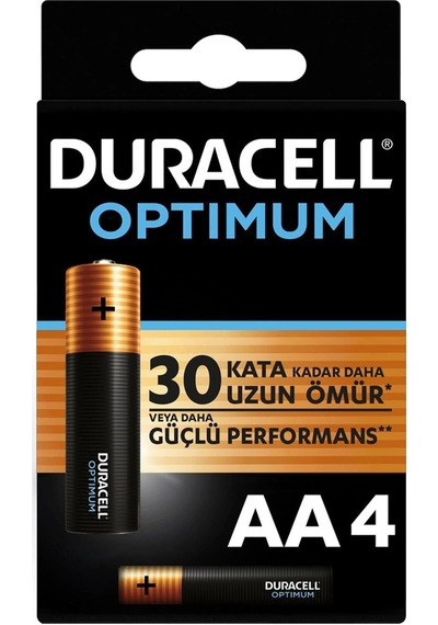 Mey İthalat Duracell Optimum Alkalin Pil Aa 4'' Lü Paket