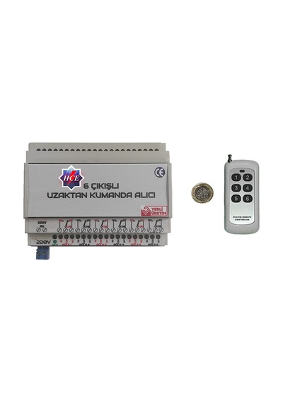 6 200watt Çıkışlı, Rf Alıcılı, Dahili Antenli Kumanda Seti.