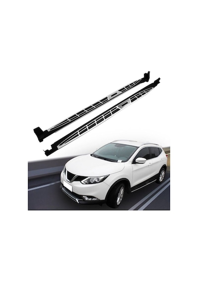 Nissan Qashqai Uyumlu -2014 Yan Basamak Koruma Side Step Square Style