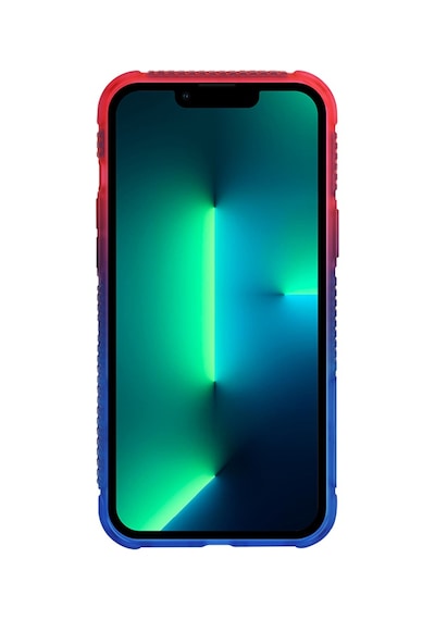 Apple Uyumlu iPhone 13 Kılıf Şeffaf Airbag Tasarımlı Skinarma Hade Kapak Mavi Pembe